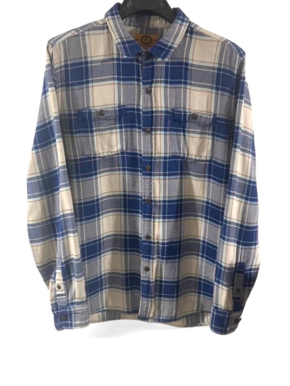 VTG Men’s Plaid Lightweight Flannel Shirt Size Large